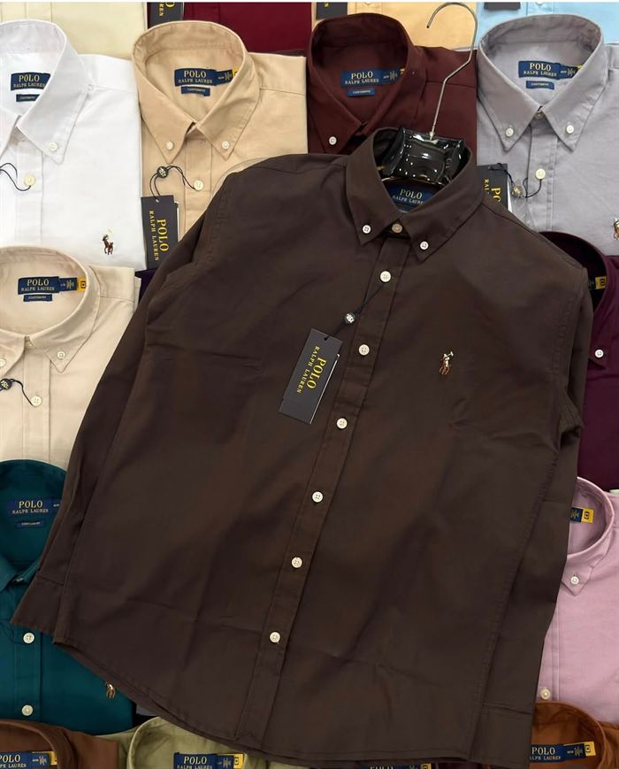 Button-down shirts in different colors